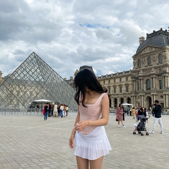 House of CB Rafa Pink Floral Satin Longline Corset - Picture 11 of 12